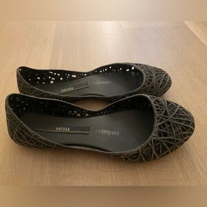 Melissa x Campana Black Girls Jelly Shoes - Size 1